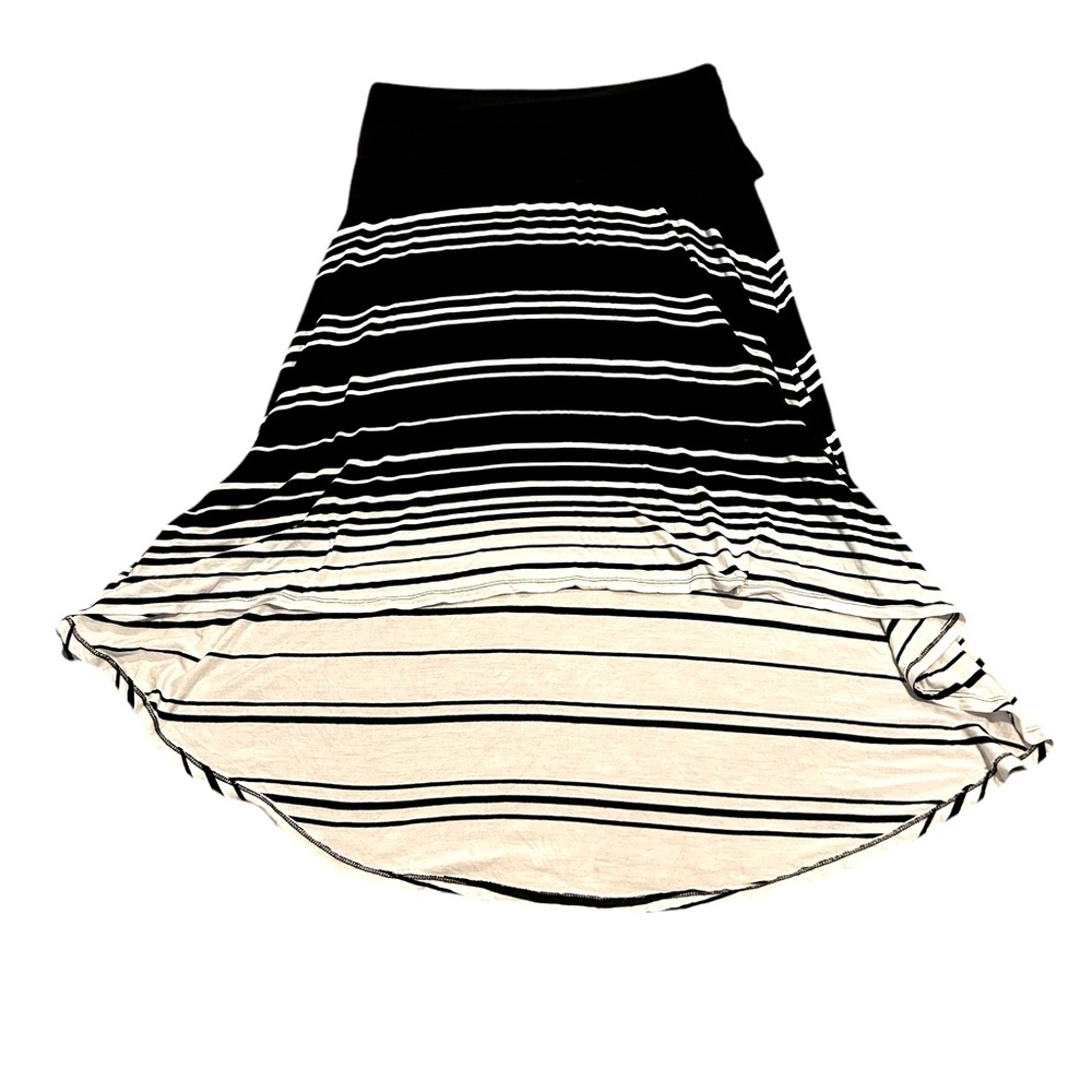 INC black and white high-low skirt